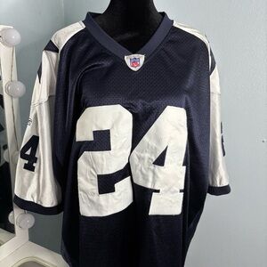 NFL Reebok Navy and White Jersey